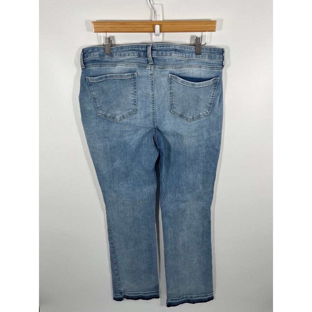 NYDJ Jeans Womens 12 Blue Barbara Bootcut Lift Tuck Mid Rise Medium Wash Denim - Picture 3 of 9